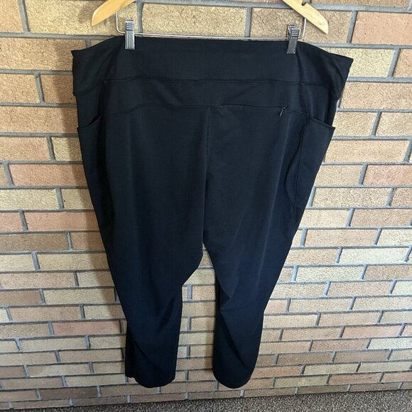 Duluth Trading Pull On Athletic Relaxed Stretch Leggings Black Size 3X x 31 - Picture 3 of 5